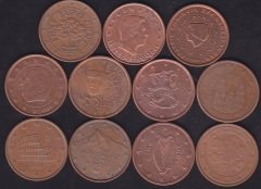 Avrupa 5 Euro Cent 11 Farklı Ülke