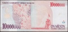 7.Emisyon 10000000 Lira C14 138192 Çok Temiz+