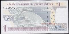 8.Emisyon 1 YTL A49 209724 Çil