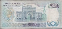6.Emisyon 2.Tertip 500 Lira H78 097961 Çok Temiz