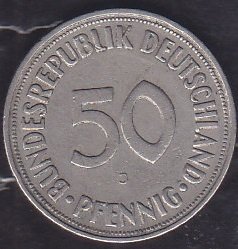 Almanya 50 Pfennig 1950