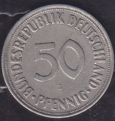 Almanya 50 Pfennig 1950