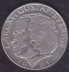 İsveç 1 Kron 1981