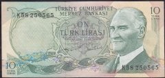 6.Emisyon 2.Tertip 10 Lira K58 250565 Çok Temiz +
