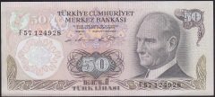 6.EMİSYON 1.TERTİP 50 LİRA F57 124928 ÇİLALTI