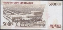 7.Emisyon 5 000 000 LİRA J33 604241 Çilaltı