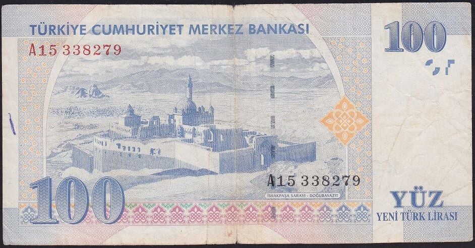 8.Emisyon 100 YTL A15 338279 Temiz
