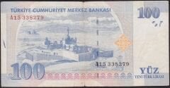 8.Emisyon 100 YTL A15 338279 Temiz