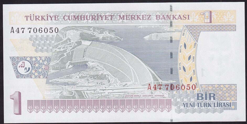 8.Emisyon 1 YTL A47 70 60 50 Çil