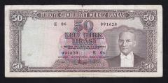 5.EMİSYON 5.TERTİP 50 LİRA E06 091620 TEMİZ İŞLEMLİ