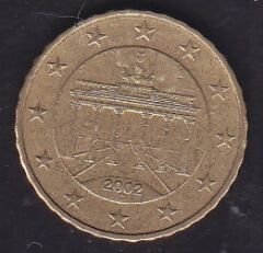 Avrupa 10 Euro Cent 2002 D Almanya
