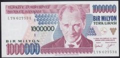 7.EMİSYON 2.TERTİP 1 000 000 LİRA L78 627534 ÇİLALTI