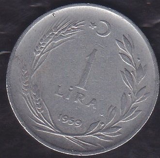 1959 YILI 1 LİRA