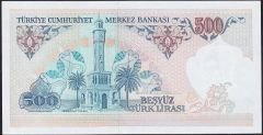 7.Emisyon 2.Tertip 500 Lira D11 789033 Çil
