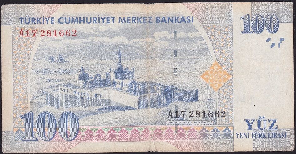 8.Emisyon 100 YTL A17 281662 Temiz