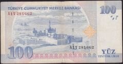 8.Emisyon 100 YTL A17 281662 Temiz