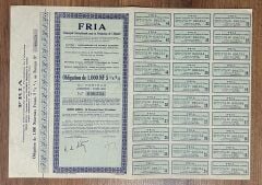 Hisse Senedi - Fria 1977 ( 38 X 27 cm )