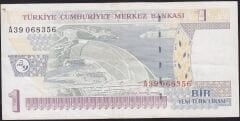 8.Emisyon 1 YTL A39 068356 Çok Temiz+