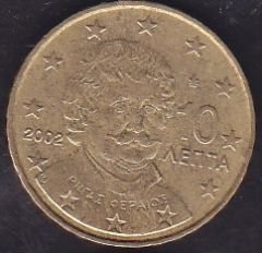 Avrupa 10 Euro Cent 2002 Yunanistan