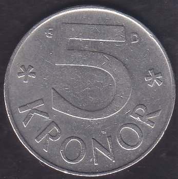 İsveç 5 Kron 1990
