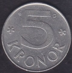 İsveç 5 Kron 1990