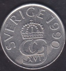 İsveç 5 Kron 1990