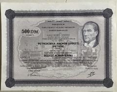 Petkim Hisse Senedi 500 Mark