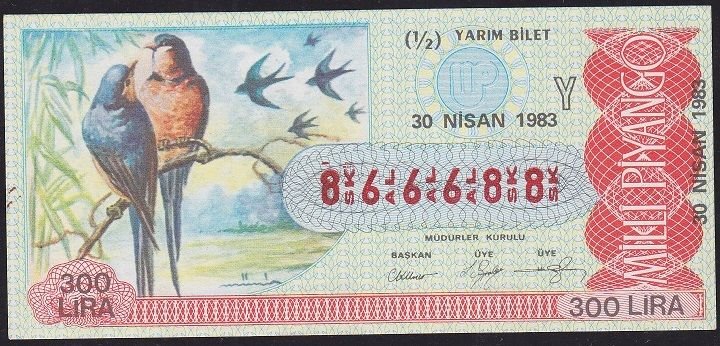 1983 30 Nisan Yarım Bilet - Y Serisi 866688