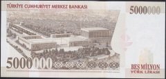 7.Emisyon 5 000 000 LİRA K15 620736 Çilaltı Çil ( bandrol baskı izi var )