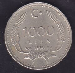 1990 Yılı 1000 Lira - Çevremizi Sevelim Koruyalım