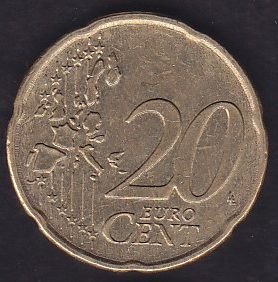 Avrupa 20 Euro Cent 2002 J Almanya