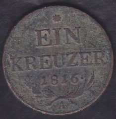 Avusturya 1 Kreuzer 1816