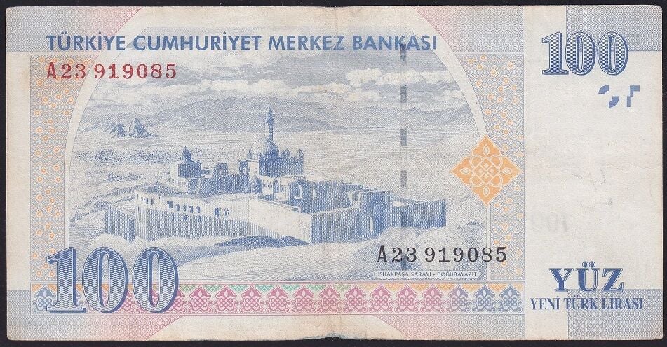 8.Emisyon 100 YTL A23 919085 Çok Temiz