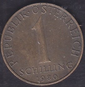 Avusturya 1 Şilin 1980