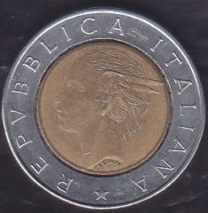 İtalya 500 Lire 1991