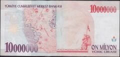 7.Emisyon 10 000 000 Lira D72 872840 Çok Çok Temiz+