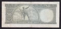 5.EMİSYON 6.TERTİP 50 LİRA K38 012594 TEMİZ ( AÇIKLMAYI OKUYUNUZ)