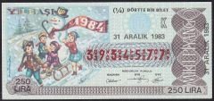 1983 31 Aralık Çeyrek Bilet - K Serisi