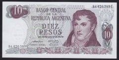 Arjantin 10 Pesos 1973-1974 Çil Pick 295a