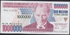 7.EMİSYON 2.TERTİP 1 000 000 LİRA M40 224154 ÇİL