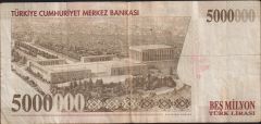 7.Emisyon 5 000 000 Lira K28 471212 Çok Temiz