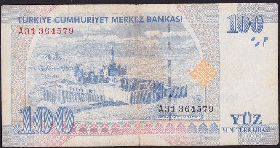 8.Emisyon 100 YTL A31 364579 Çok Temiz