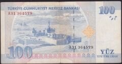 8.Emisyon 100 YTL A31 364579 Çok Temiz