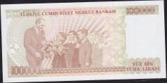 7.Emisyon 3.Tertip 100000 Lira G40 898106 Çilaltı Çil