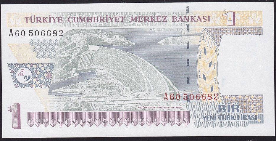 8.Emisyon 1 YTL A60 506682 Çil