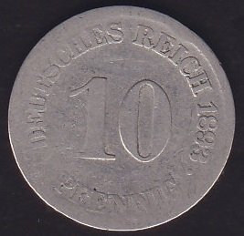 ALMANYA 10 FENİK 1893