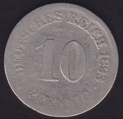 ALMANYA 10 FENİK 1893