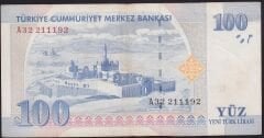 8.Emisyon 100 YTL A32 211192 Çok Temiz+