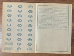 Hisse Senedi - Sobelvac 1944 ( 44 X 32 cm )