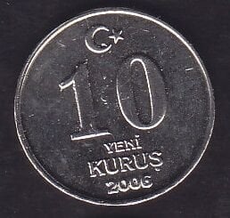 2006 Yılı 10 Yeni Kuruş Çil